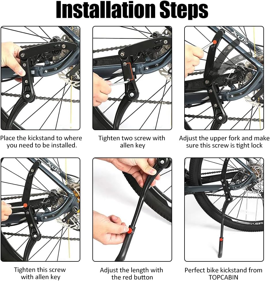 ✨ Premium Adjustable Bike Kickstand – Stability Meets Durability