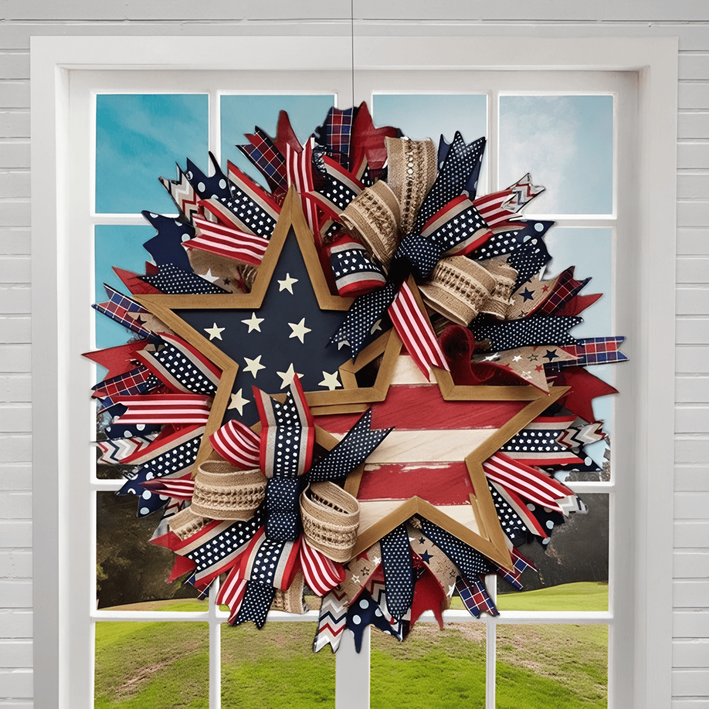 🔥Flash Sale-60% Off🔥Honor the Journey: The Hand-Crafted 250th Anniversary Tribute Wreath