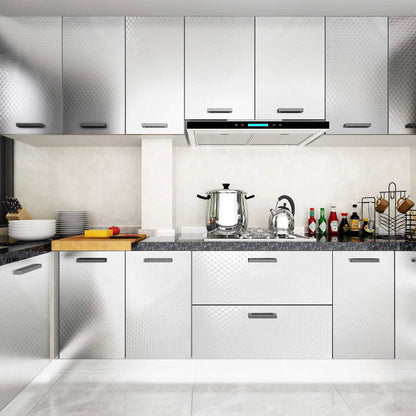 Stainless Steel Kitchen Oil-Proof Adhesive Wallpaper Roll
