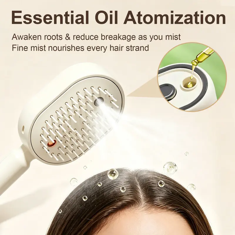 🔥LAST DAY 49% OFF-Electric Spray Air Cushion Massage Comb