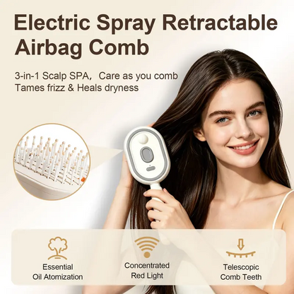 🔥LAST DAY 49% OFF-Electric Spray Air Cushion Massage Comb