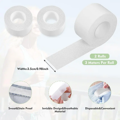 🔥Last Day 50% OFF🎁2 Rolls Invisible Sweat Pads & Collar Protectors for Shirts – Unisex Sweat Guard