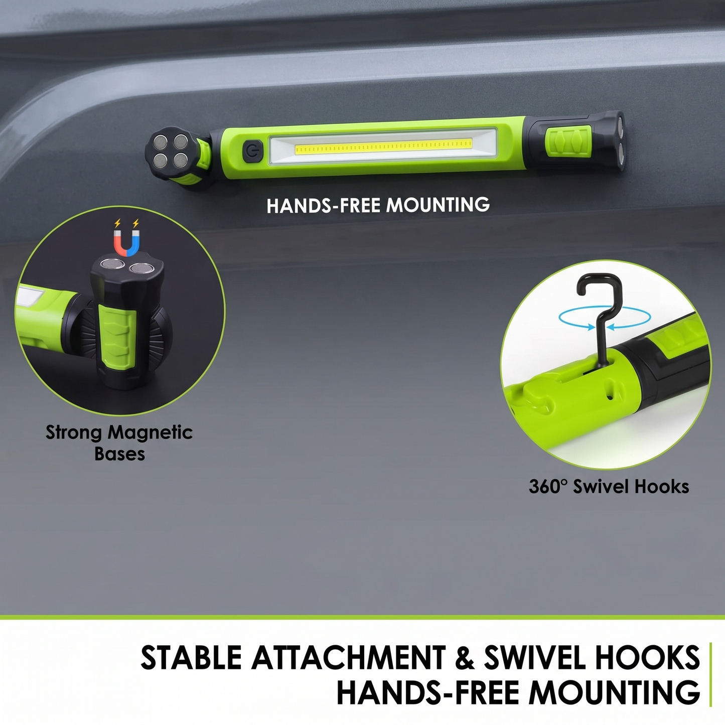 🌟🔦Multifunctional magnetic rechargeable work light💡