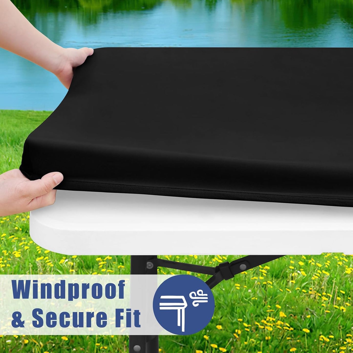 🍖Stretch Fabric Table Top Cap Cover – Waterproof & Reusable