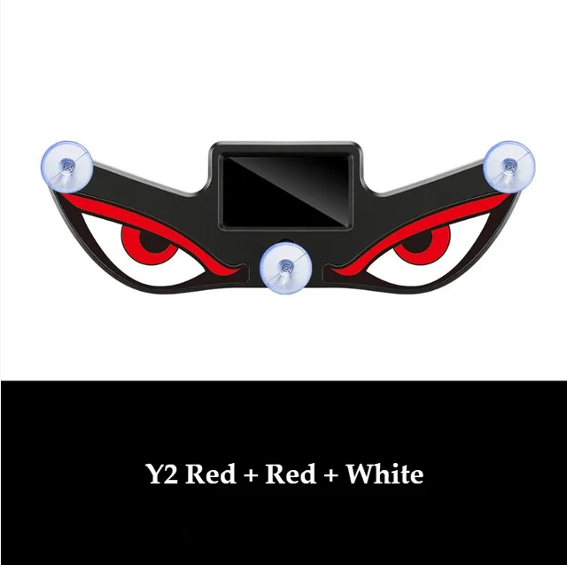 😈 Devil eye LED effect, high visibility at night! ☀️ Solar + Type-C dual charging, no wiring needed!