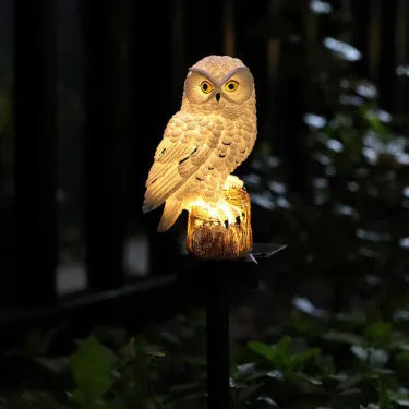 🔥Big Sale - 50% OFF🔥Waterproof Solar Owl Light – LED Pathway Light for Lawn, Garden & Outdoor Decor