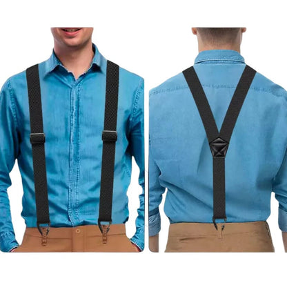 ⏰Men's X-Back Suspenders with Hook Clips