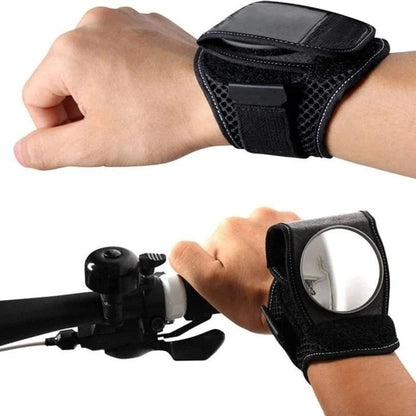 🚴Bicycle Wrist Rearview Mirror –✅  Adjustable Safety Reflector for All Riding