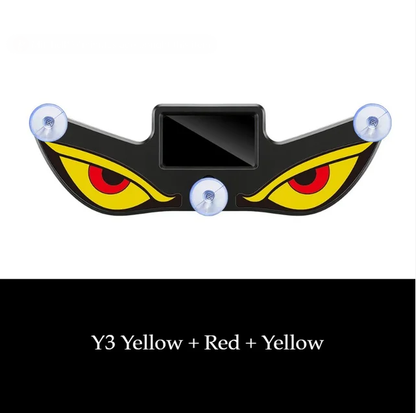 😈 Devil eye LED effect, high visibility at night! ☀️ Solar + Type-C dual charging, no wiring needed!