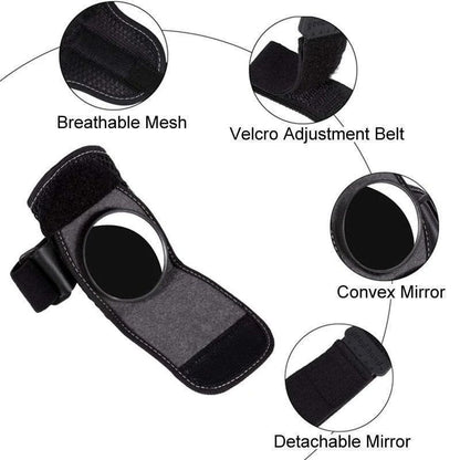 🚴Bicycle Wrist Rearview Mirror –✅  Adjustable Safety Reflector for All Riding