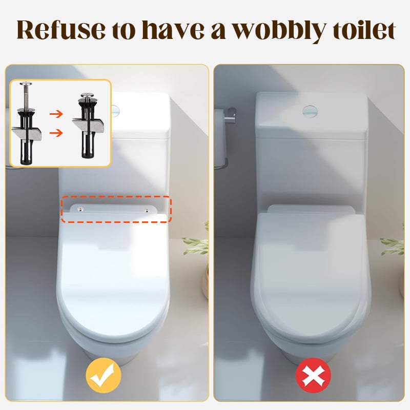 2 Pcs Heavy Duty Toilet Seat Fastener Bolt kit
