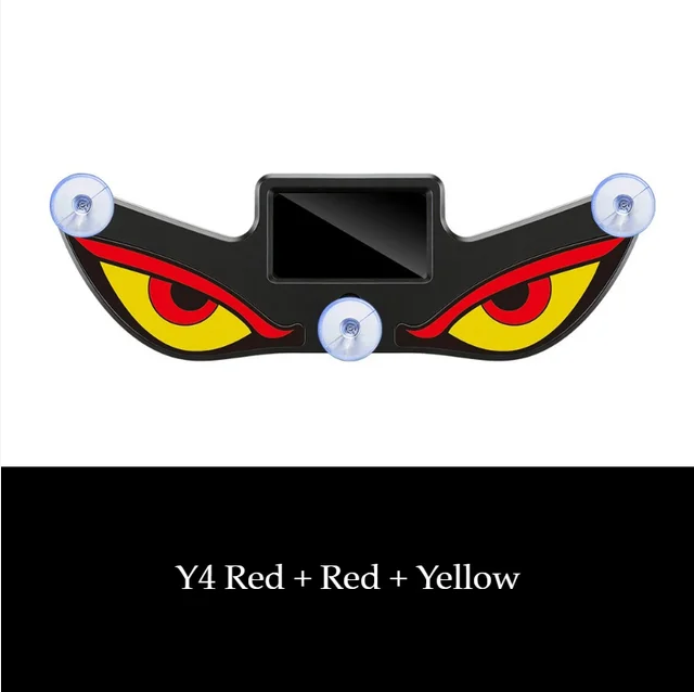 😈 Devil eye LED effect, high visibility at night! ☀️ Solar + Type-C dual charging, no wiring needed!
