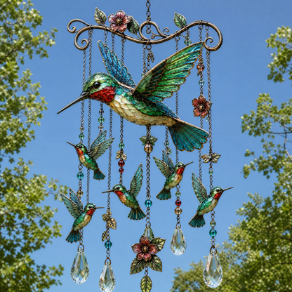 🔥 Last Day 50% OFF 🐦 Graceful Hummingbird Wind Chime 🎐 Add Beauty to Every Breeze