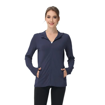 🎖️Women's Lightweight Long-Sleeved Sunscreen Hoodie Jacket