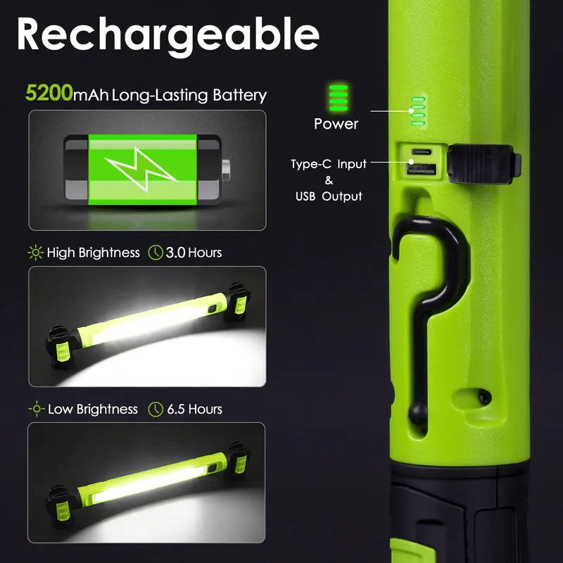 🌟🔦Multifunctional magnetic rechargeable work light💡