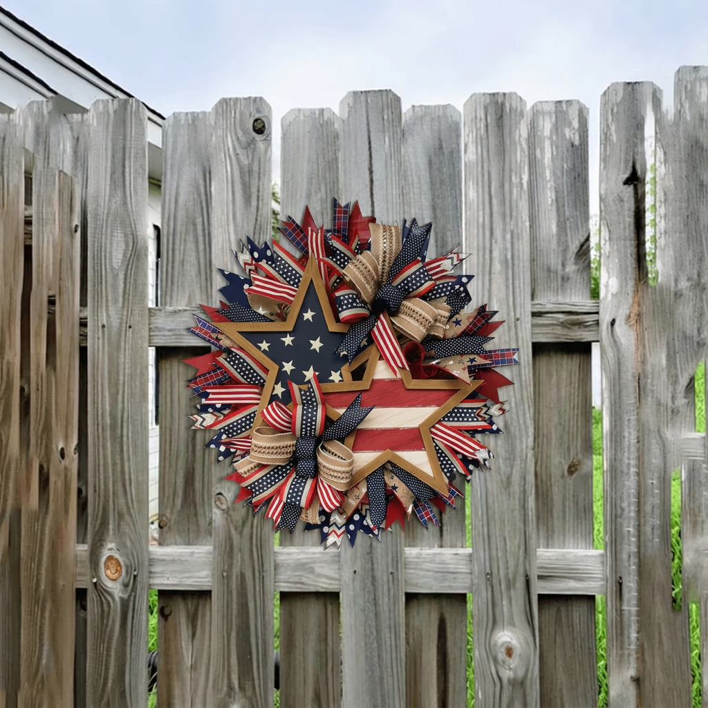 🔥Flash Sale-60% Off🔥Honor the Journey: The Hand-Crafted 250th Anniversary Tribute Wreath