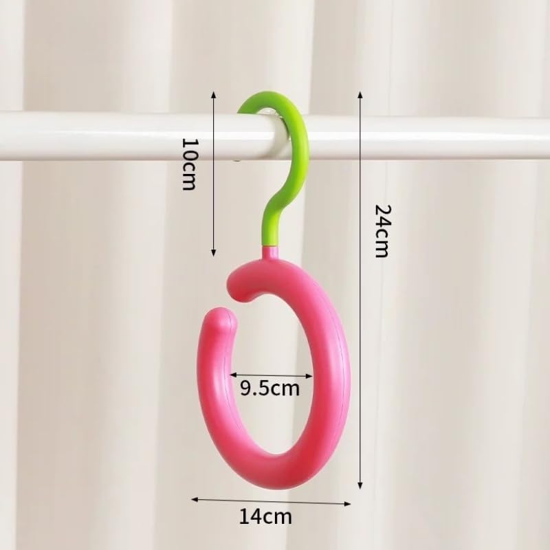 🎖️3-Pack Rotatable Colorful Hooks Organizer