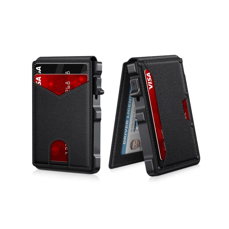 💼🔒Premium Aluminum RFID Blocking Minimalist Wallet for Men