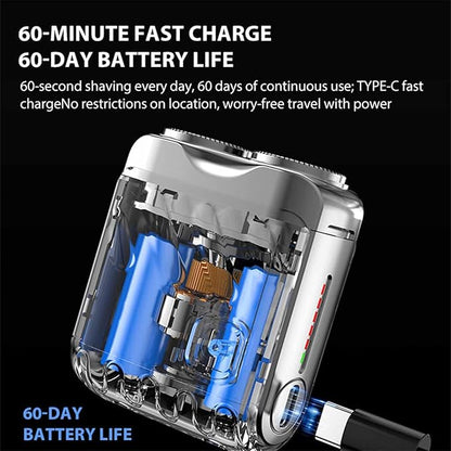 🎁Portable rotary double-ring electric shaver🎁