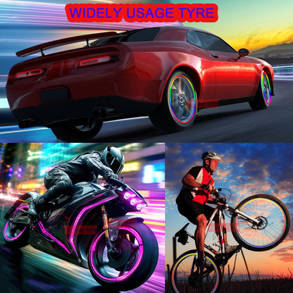 🔥 4PCS LED Wheel Lights – Make Your Car Impossible to Ignore at Night