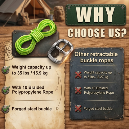 💪SEESE Retractable Buckle Rope-Adjustable Ropes 2026 New Rope Roller