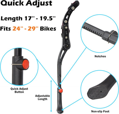 ✨ Premium Adjustable Bike Kickstand – Stability Meets Durability