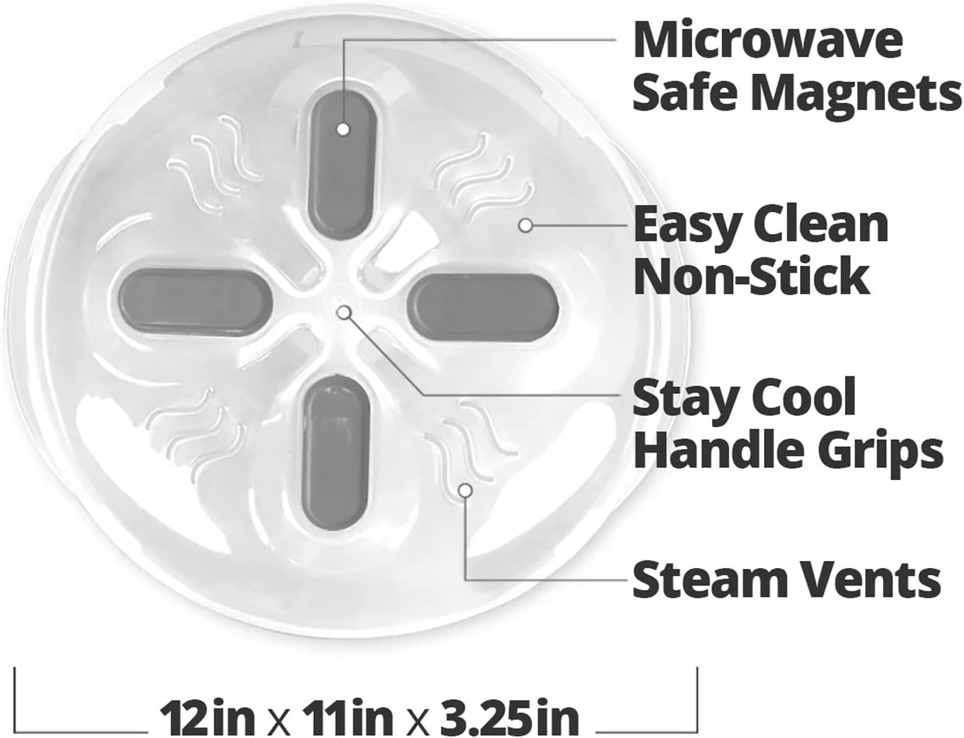 Beazonbazaar Magnetic Splatter Cover That Stores Inside Your Microwave