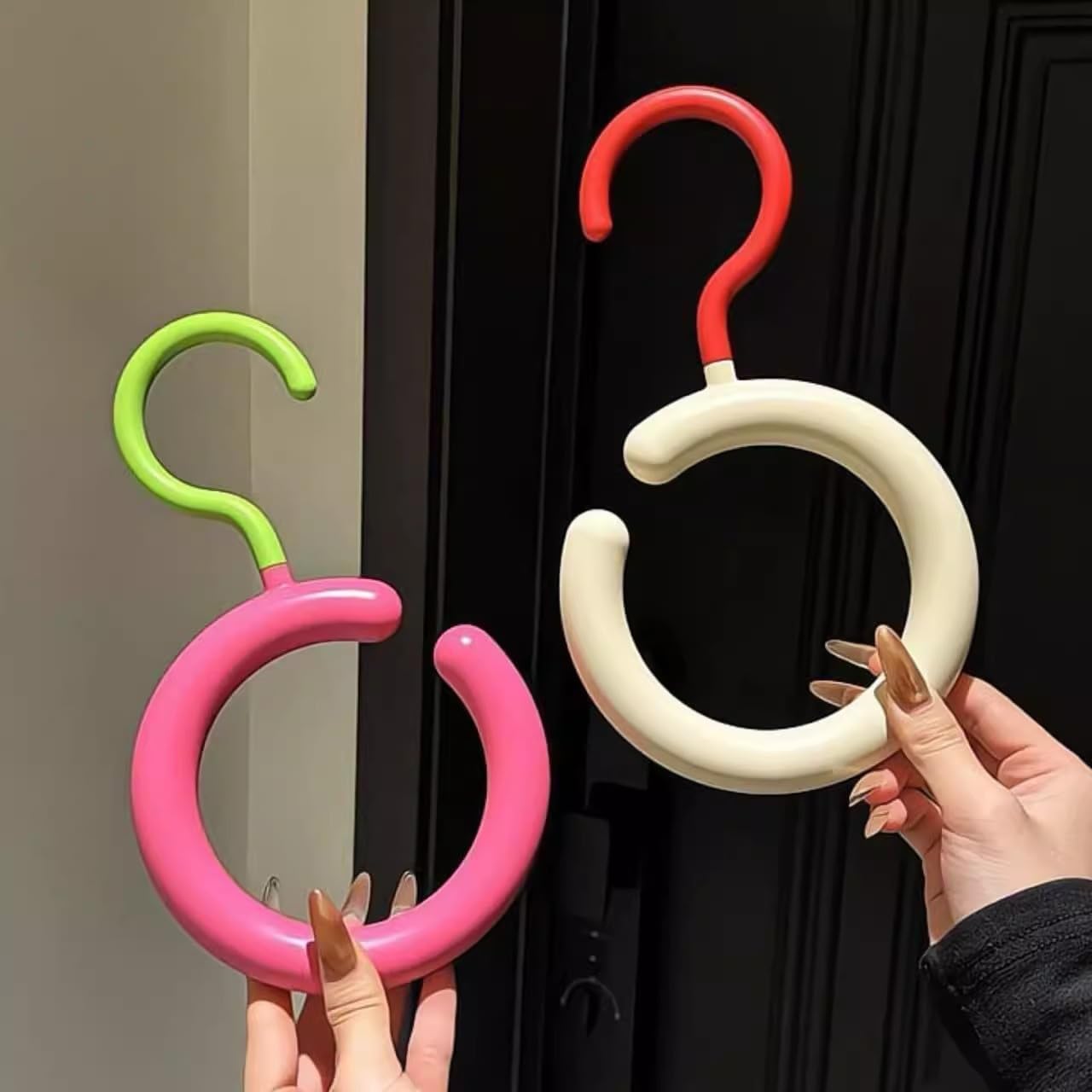 🎖️3-Pack Rotatable Colorful Hooks Organizer