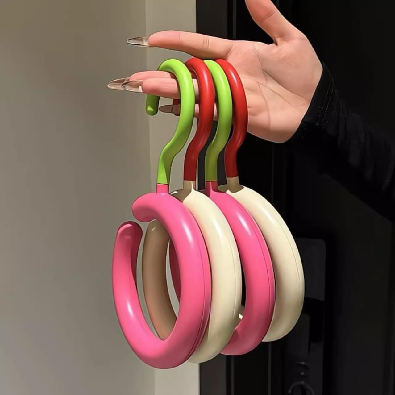 🎖️3-Pack Rotatable Colorful Hooks Organizer