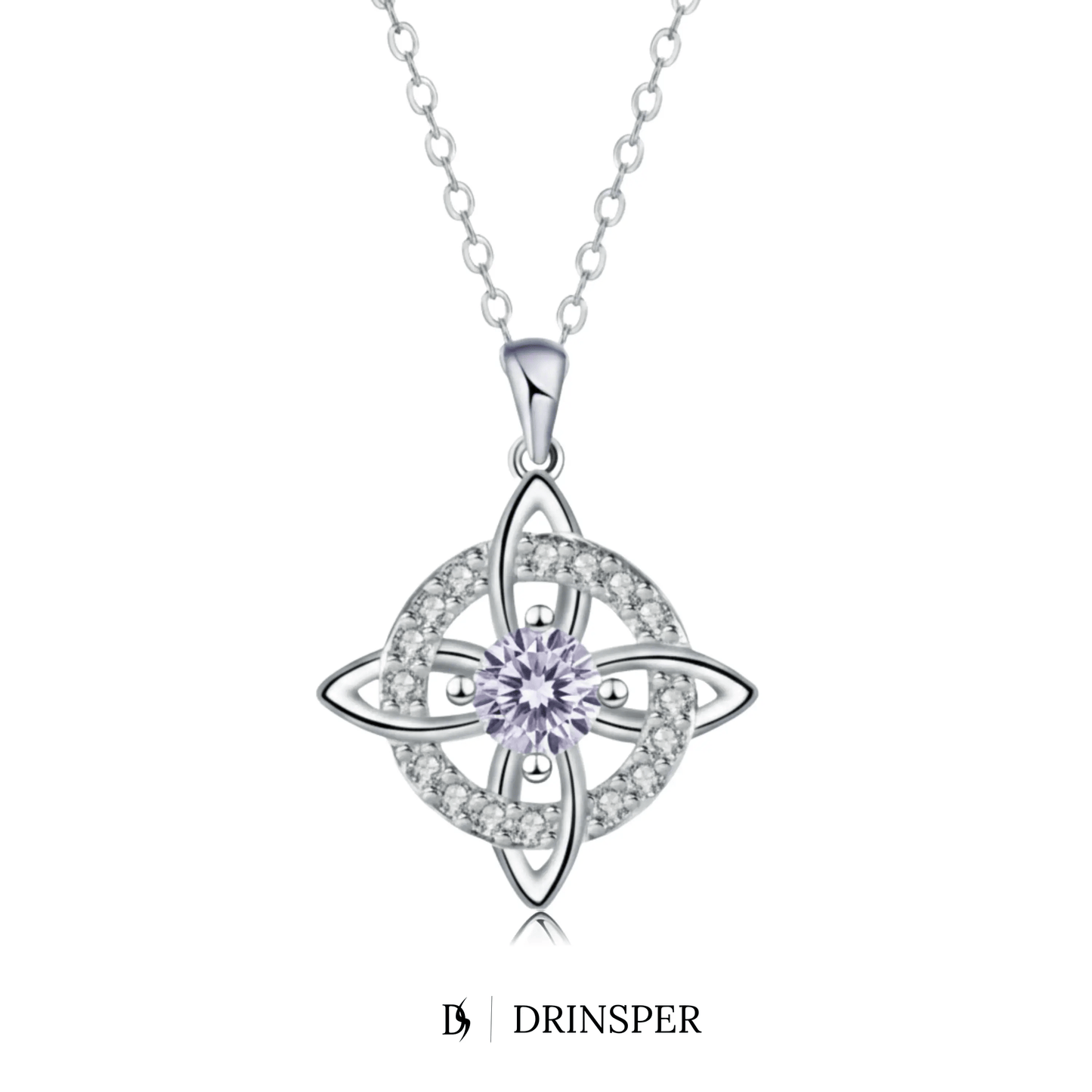Mystical Birthstone Witches Knot Necklace – Natural Crystal🔮💞Protect Your Loved Ones