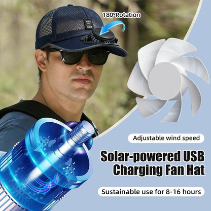 🔥HOT SALE 50% OFF🧢2026 Pro Outdoor Cooling Hat: Dual-Power Fan Cap