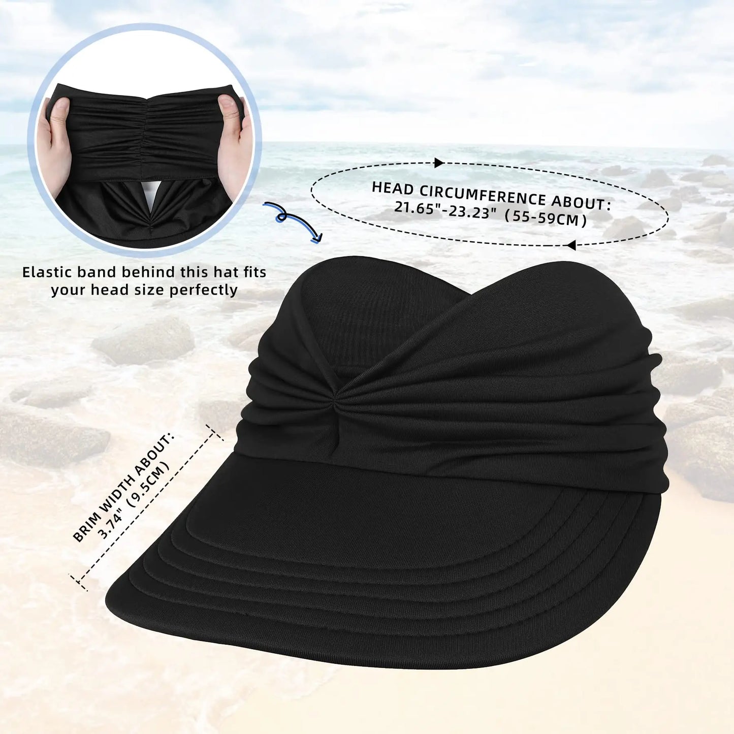 ☀️Women's UPF 50+ UV Protection Sun Visor Hat