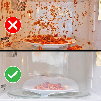 Beazonbazaar Magnetic Splatter Cover That Stores Inside Your Microwave