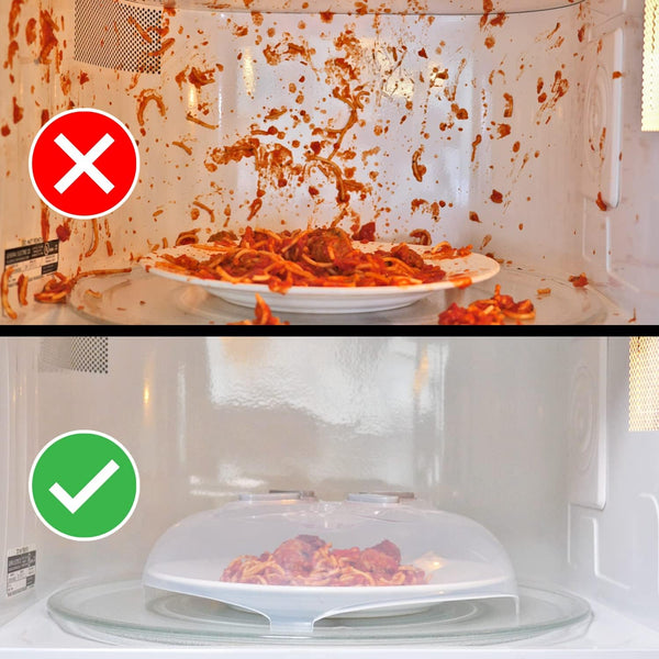Beazonbazaar Magnetic Splatter Cover That Stores Inside Your Microwave