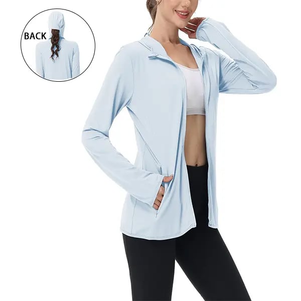 🎖️Women's Lightweight Long-Sleeved Sunscreen Hoodie Jacket