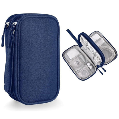 🔥50% OFF Today Only – Cable Organizer Bag, Double Layer Travel Pouch for Chargers, Cords & Tech Accessories