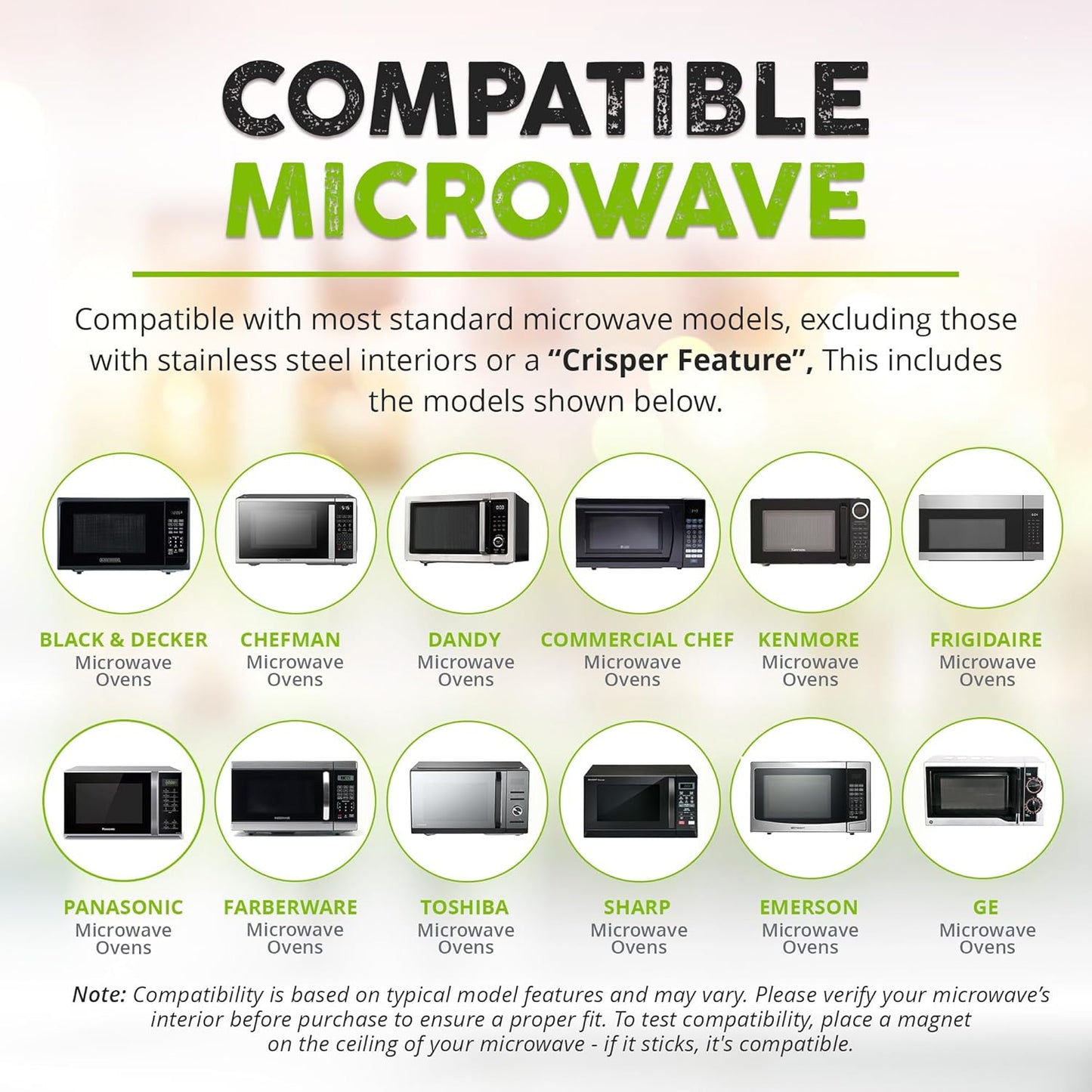 Beazonbazaar Magnetic Splatter Cover That Stores Inside Your Microwave