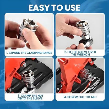 🔧Upgraded Adjustable Universal Socket – 10mm-19mm Master Wrench Tool