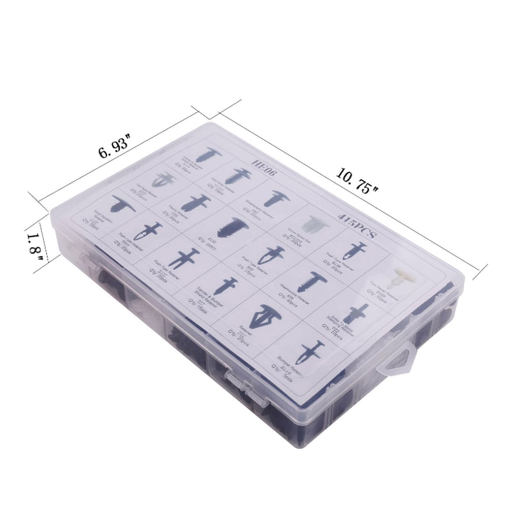 🔧🚗 630PCS Car Fastener Box Set – Universal Auto Clips Assortment 📦