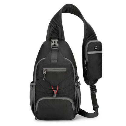🌟 Packable Small Crossbody Sling Backpack with Side Pouch - ✨ Perfect for Hiking and Traveling