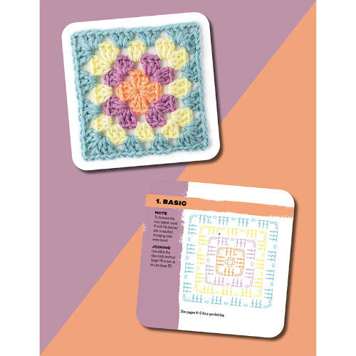 🧶 The Granny Square Card Deck • 50 Creative Crochet Patterns ✨
