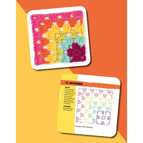 🧶 The Granny Square Card Deck • 50 Creative Crochet Patterns ✨