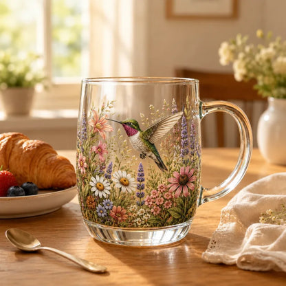 🌸 Limited Edition 2026 Garden Morning Bliss Glass Cup Collection ☕🐦