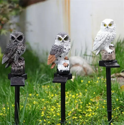 🔥Big Sale - 50% OFF🔥Waterproof Solar Owl Light – LED Pathway Light for Lawn, Garden & Outdoor Decor