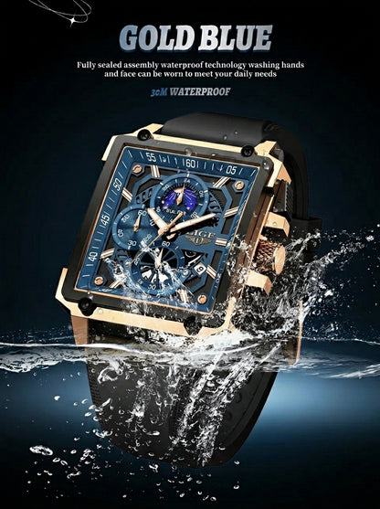 Premium Men's Business Chronograph Watch | LIGE Collection