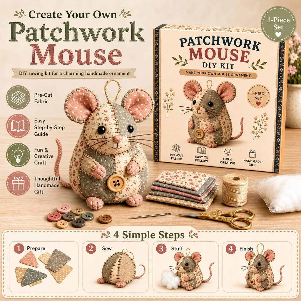 🔥2026 Hot Sale - 🐭🧵 Patchwork Mouse DIY Kit