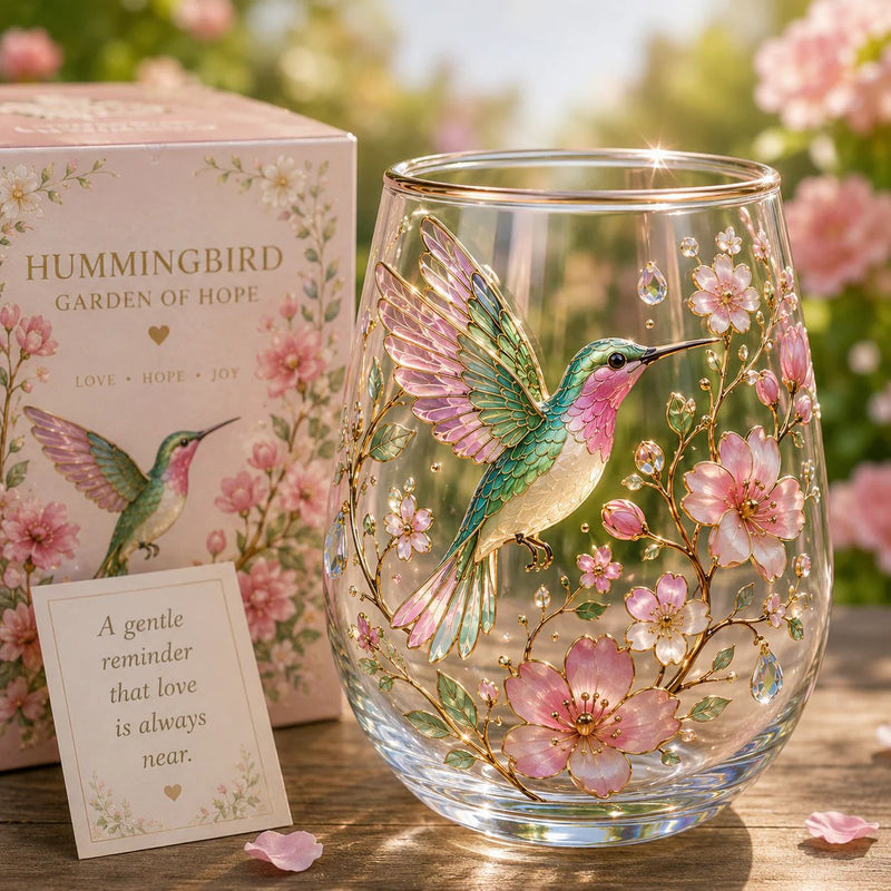 🌸 Limited Edition 2026 Garden Morning Bliss Glass Cup Collection ☕🐦 detail view