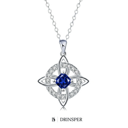 Mystical Birthstone Witches Knot Necklace – Natural Crystal🔮💞Protect Your Loved Ones
