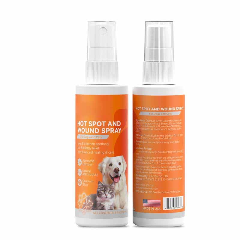 Vet-Recommended Itch Relief Spray for Dogs & Cats – Quantum Silver Formula