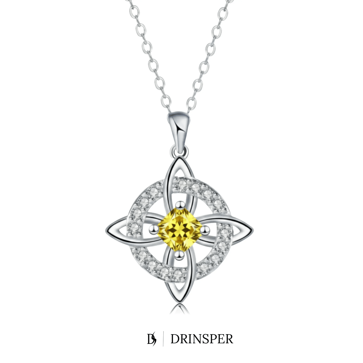 Mystical Birthstone Witches Knot Necklace – Natural Crystal🔮💞Protect Your Loved Ones